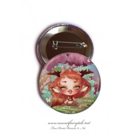 Badge 56 mm "Geisha Kitsune"