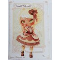 Carte d'art A6 "Ice Cream Lotita Vanille Chocolat"