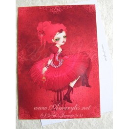 Carte d'art A6 "Queen Sweat Heart"