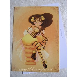 Carte d'art A6 "Queen Bee"