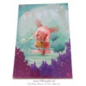 Carte d'art A6 "Little World Girl"