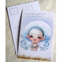 Carte d'art A6 "Lou Coton Fairy"