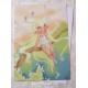 Carte d'art A6 "Fairy Paon"