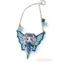Sur demande réalisation d'un Sautoir ou collier avec pendentif personnage Fée papillon en pate polymère