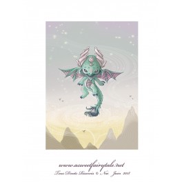 Carte d'art A6 "Dragon"