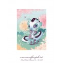 Carte d'art A6 "Dragon blanc"